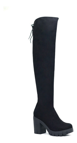 Bota Casual De  Dama Ariana Av23-420 Negro