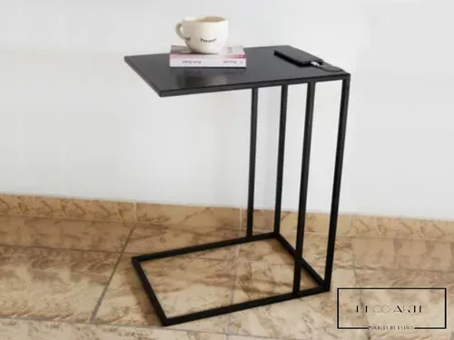 MESA AVE AUXILIAR DE ARRIME PARA SILLON ESTILO INDUSTRIAL 75H PARAISO.