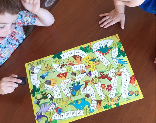 Imagen 4 de 10 de Juego Mesa Carrera Dinosaurio Infantil Didácticos Niños