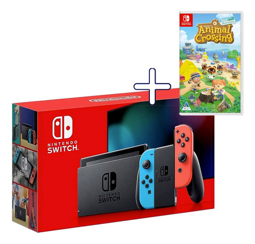 Nintendo Switch 32 Gb Edición Rojo Y Azul + Juego Incluido