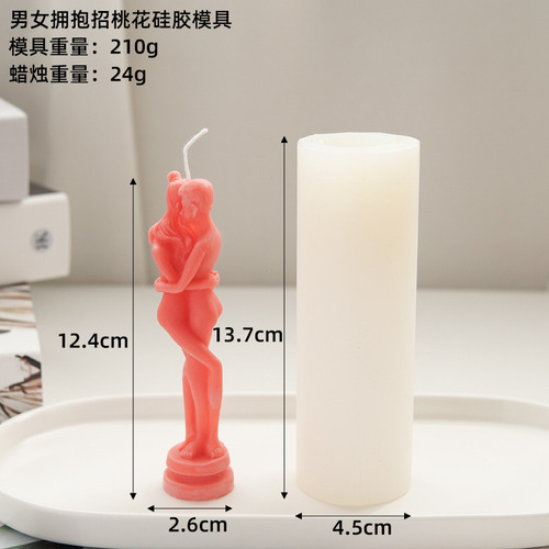 Molde De Silicona Para Pareja Abrazándose Para El