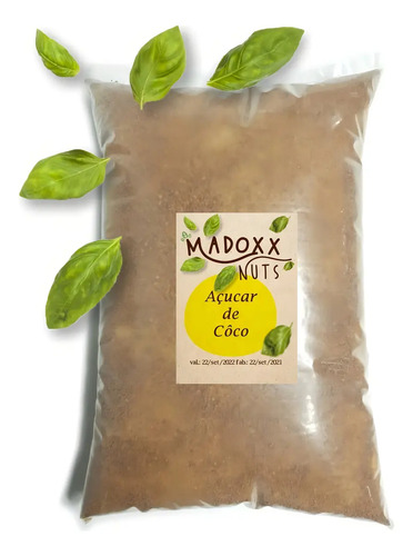 Açúcar De Coco Natural Puro 1kg Premium Fitness Saude Dieta