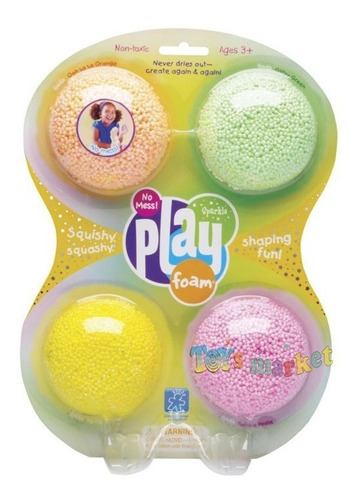 Imagen 2 de 9 de Play Foam Classic X 4 Masa Pelotitas No Se Seca Ni Se Pega