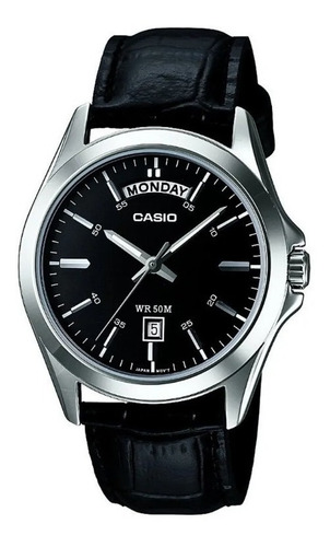 Reloj Casio Hombre Mtp-1370l-1a Acero Inoxidable Wr 50m