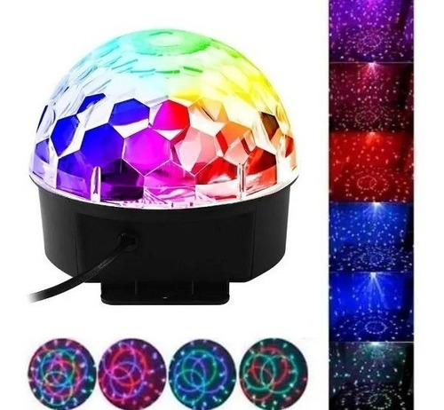 Globo Led Rgb Jogo De Luzes C/ Dmx Lâmpada Para Festa