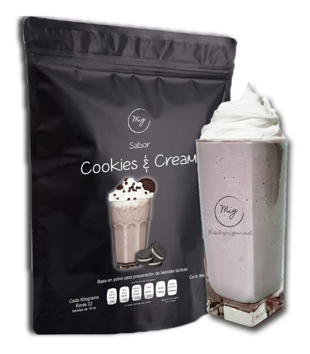 Polvo Cookies & Cream 1kg | Frappe | Galleta | Cremoso