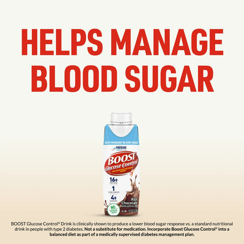 Boost Control De Glucosa 15 Pz Bebida Batida Sabor Chocolate