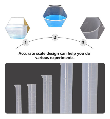 1 Juego De Vasos De Precipitados Science Cylinder Science