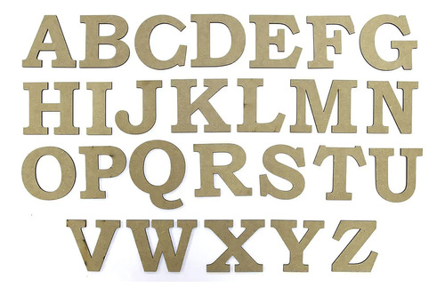 Formitas Formas Madera Mdf Letras Tipografia Recta X250