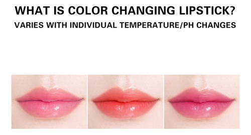 Lápiz Labial O Color Changing Para Mujer, Hidratante Y Mo 00