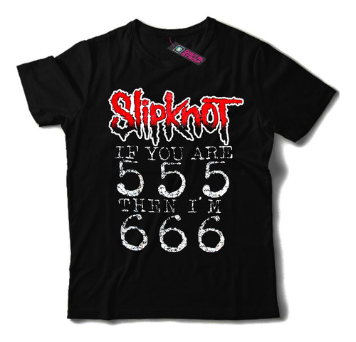 Remera Slipknot If You Are 555 T883 Dtg Premium