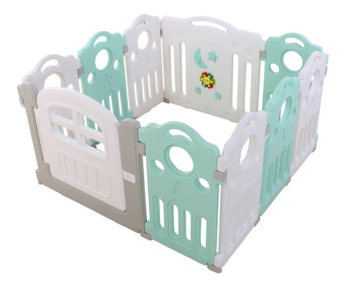 Corral Bebe Star 8+2 Verde 120x120 Cms