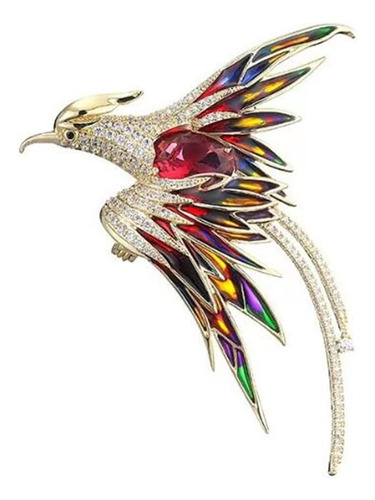 Broche De Vidrio De Phoenix Para Pájaros, Coloridos Broches