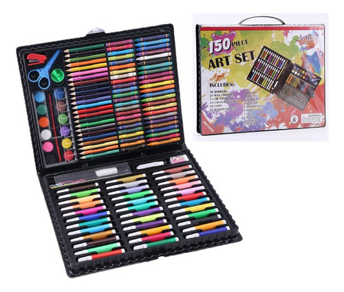 Set Creativo De Colores Arte Y Dibujo Caja De 150pcs