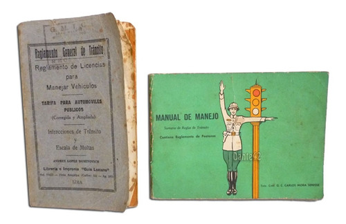 Dante42 Pack 02 Antiguo Reglamento Y Manual De Manejo 1964
