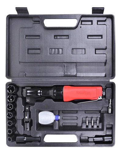 Chave Catraca Pneumática 1/2'' Com 17pcs Worker