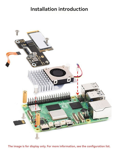 Placa Adaptadora Para Raspberry Pi5 Pcie A M.2 Compatible Co