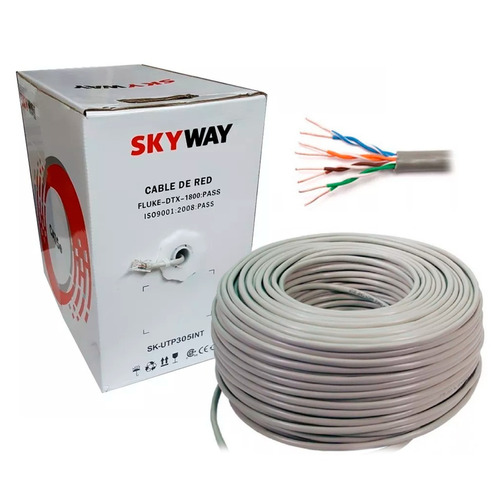 Cable Utp Skw Cat5e Interior Redes Cctv Iso9001