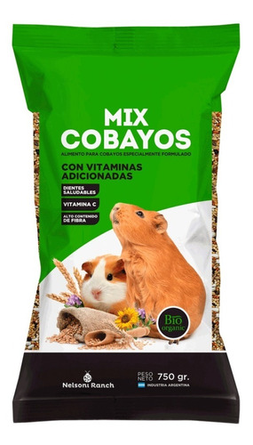 Mix Cobayos Packs 5x 750g C/u Roedores 