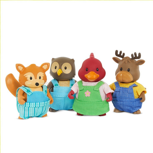 Figura Set Amigos Del Bosque Coleccionable Lil Woodzeez