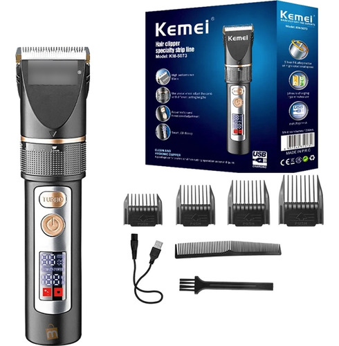 Maquina Afeitar Inalambrica Cortar Cabello Kemei