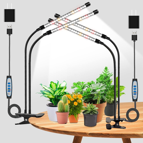 Luces De Cultivo De Wolezek Para Plantas De Interior, 2 Paqu