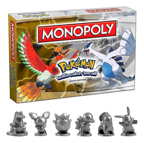 Juego De Mesa Monopoly Pokémon Edición Johto Idioma Inglés