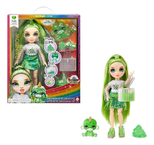 Rainbow High Jade Hunter Con Slime Y Mascota Deluxe Set