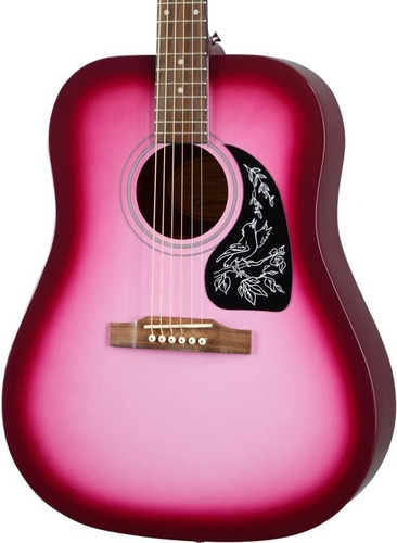 Guitarra Acústica EpiPhone Eastarhppch1 Hot Pink Pearl