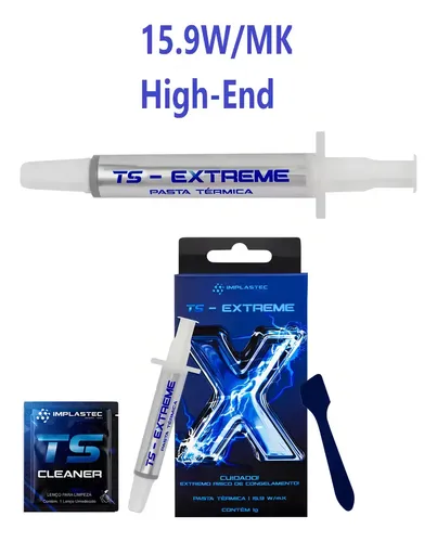 Pasta Termica Implastec Ts Extreme 1g 15,9 W/m.k Patsext1pc
