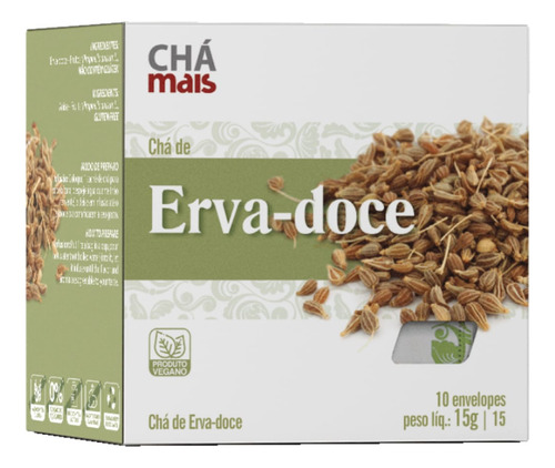 Chá Erva-doce Com 10 Sachês - Chá Mais Clinicmais