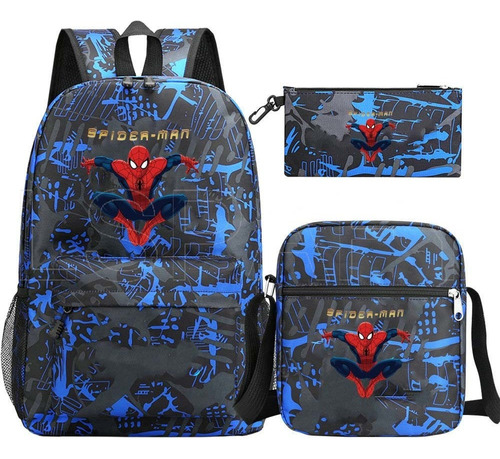 Mochila Escolar 3pcs Spider-man Marvel Superhero For Niños