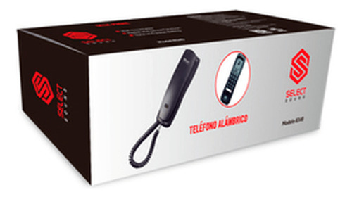 Selectsound Telefóno Alámbrico Negro 8340