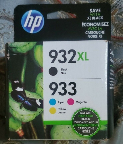 Cartucho Hp 932x Black Y 933 Colores (1 Negro Y 3 Colores)