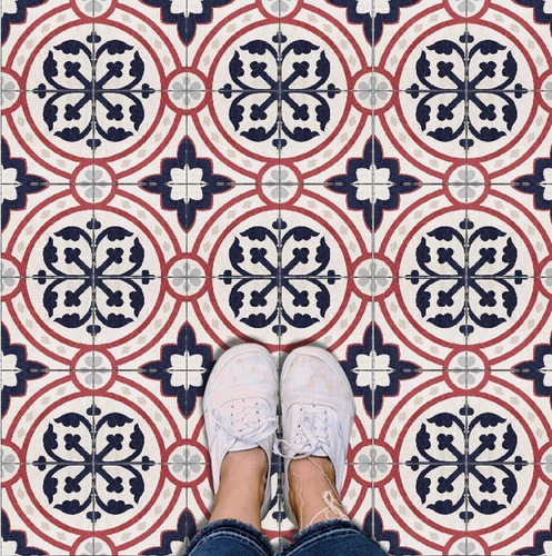 Plancha Lamina Vinilo Para Piso Azulejos Adhesivos 1x0.70m Color Palermo