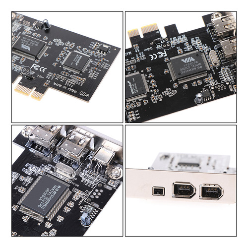 Placa Firewire 800 Placa Pci-e 1394b E 1394a Com Cabo Grátis