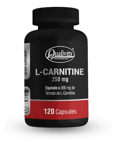 L- Carnitina Qualivits® 250mg - 120 Cápsulas