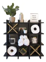 Comprar Large Black Tic Tac Toe Soporte De Papel Higiénico | Diseño 