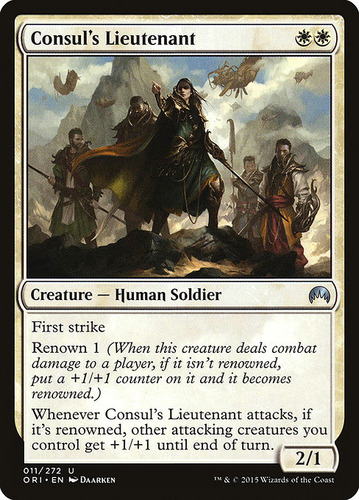 Carta Magic Consul's Lieutenant Magic Origins Mtg