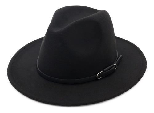 Sombrero Fedora Manhattan Con Hebilla Cinturón Retro Unisex