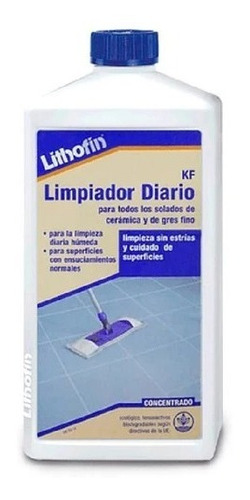 Limpiador Ceramica Y Porcelanto Lithofin Kf Diario 1 Lt.