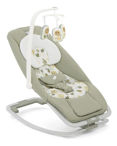 Imagen 1 de 10 de Silla Vibradora Bebe Mecedora Musical Joie Dreamer B1207 Leo