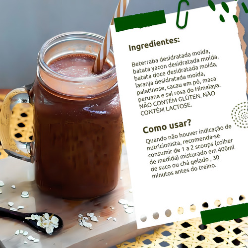 Energia Performance - Smoothie Beterraba E Cacau 500g