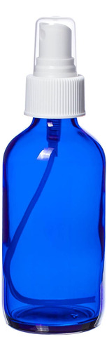 Botella Azul De Vidrio De 4 Oz, Tipo Pulverizador Para Aceit