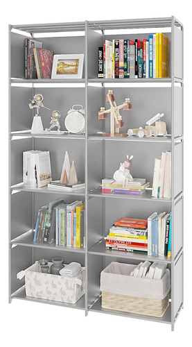 Organizador Estante Multifunsional 10 Compartimientos Gris