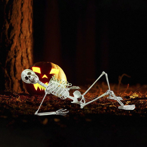 R Halloween Skeleton Prop Humano Tamanho Real Mão Lif