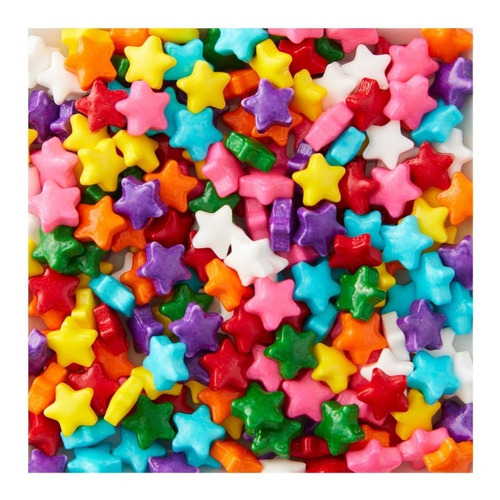 Imagen 2 de 4 de Sprinkles Comestibles Estrellas Multicolor 47,5gr Wilton