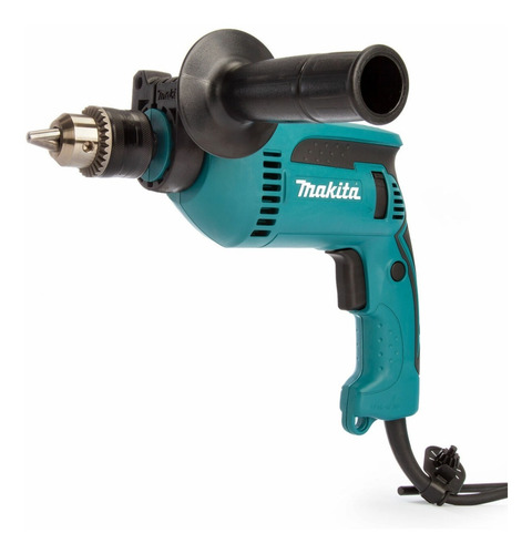 Imagen 2 de 10 de Taladro Percutor Destornillador Eléctrico Makita Hp1640 13mm