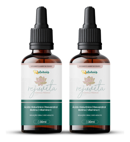 2 Rejuvita 30ml Original - Formula Natural + Frete Grátis