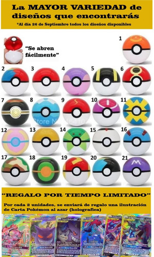 Pokebola + 2 Pokémon (2-3cms) Al Azar